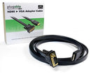 Plugable Technologies HDMI-VGA video cable adapter HDMI Type A (Standard) VGA (D-Sub) Black