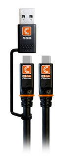 Comprehensive TF5G-CCA-10PROBLK USB cable USB 3.2 Gen 1 (3.1 Gen 1) 118.1" (3 m) USB A/USB C USB C Black