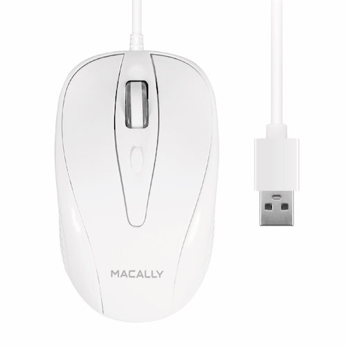 Macally TURBO mouse Ambidextrous USB Type-A Optical 1000 DPI