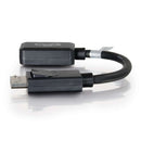 C2G 54322 video cable adapter 7.87" (0.2 m) DisplayPort HDMI Black