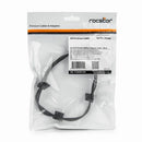 Rocstor Y10C874-B1 SATA cable 15.4" (0.39 m) SATA 15-pin 4 x SATA 15-pin Black