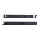 StarTech.com 1215B8H-RACK-PDU-RA power distribution unit (PDU) 12 AC outlet(s) 1U Black