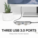 Plugable Technologies USBC-7IN1 laptop dock/port replicator Wired USB 3.2 Gen 1 (3.1 Gen 1) Type-C Black