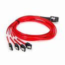 Rocstor Y10C872-RD SATA cable 39.4" (1 m) SATA 7-pin Black, Red