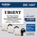 Brother DK-12473PK printer label White Self-adhesive printer label