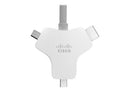 Cisco CAB-HDMI-MUL4K-9M= video cable adapter 354.3" (9 m) HDMI Type A (Standard) HDMI + Mini DisplayPort + USB Type-C Silver