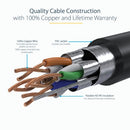 StarTech.com C6ASPAT8BK networking cable Black 94.5" (2.4 m) Cat6a
