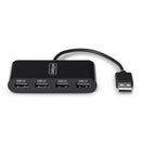 StarTech.com ST4200MINI2-USB-HUB interface hub USB 2.0 480 Mbit/s Black