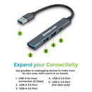 iogear GUH304C interface hub USB 3.2 Gen 1 (3.1 Gen 1) Type-A 5000 Mbit/s Gray