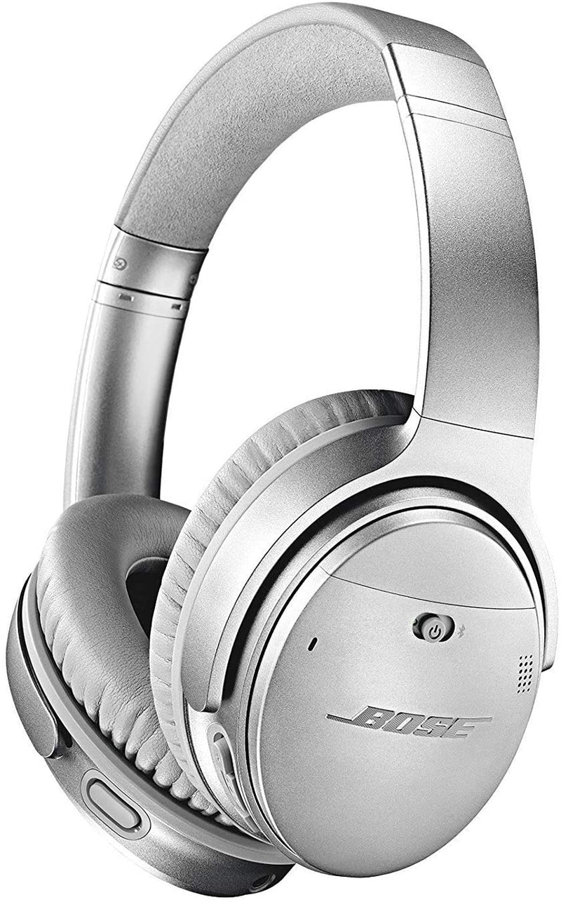Bose QuietComfort 35 II Wireless Bluetooth Headphones, Noise-Cancelling, with Alexa Voice Control -Silver