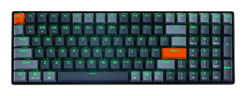 Adesso EasyTouch 1200 keyboard Home/Office USB + RF Wireless + Bluetooth QWERTY US English Black, Gray