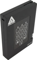 Apricorn Aegis Fortress 2 TB USB Type-A 3.2 Gen 1 (3.1 Gen 1) Black