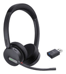 Yealink WH64 Hybrid Dual Teams Headset Wireless Head-band Office/Call center Micro-USB Bluetooth Black