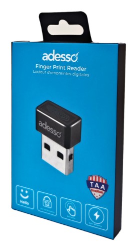 Adesso AFP-100-TAA fingerprint reader USB Type-A Black