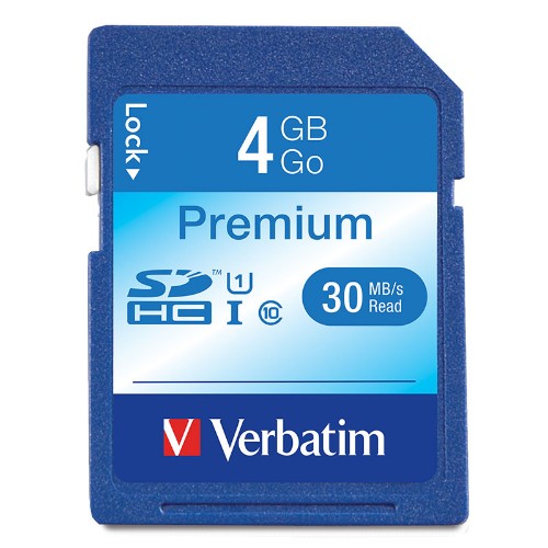 Verbatim Premium SDHC Card™ 4GB