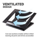 Fellowes Designer Suites Laptop stand Black 17"