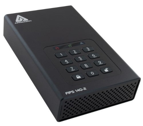 Apricorn Aegis Padlock DT FIPS external hard drive 20 TB Black