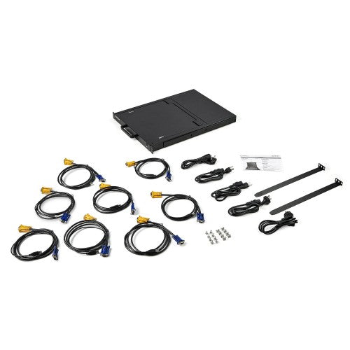 StarTech.com RKCONS1708K rack console 17" 1280 x 1024 pixels Steel Black 1U