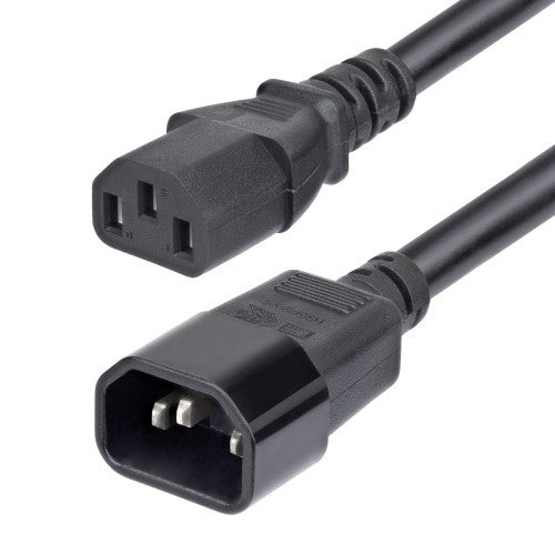 StarTech.com PXTC13C141415FNA power cable Black 179.9" (4.57 m) C14 coupler C13 coupler