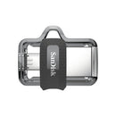 SanDisk 32GB Ultra Dual m3.0 USB flash drive USB Type-A / Micro-USB 3.2 Gen 2 (3.1 Gen 2) Gray, Stainless steel