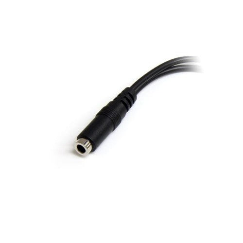 StarTech.com MUYHSFMM audio cable 5.12" (0.13 m) 3.5mm 2 x 3.5mm Black