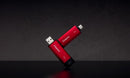 Kingston Technology Dual Portable 2 TB USB Type-A / USB Type-C 3.2 Gen 2 (3.1 Gen 2) Black, Red