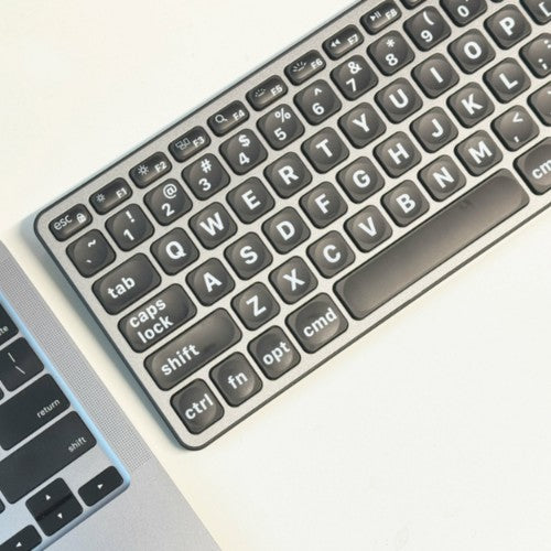 Macally UCABLZKEYLPSG keyboard Universal USB QWERTY English Black, Gray