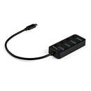 StarTech.com HB30C4AIB interface hub USB 3.2 Gen 1 (3.1 Gen 1) Type-C 5000 Mbit/s Black