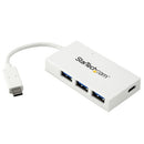 StarTech.com HB30C3A1CFBW interface hub USB 3.2 Gen 1 (3.1 Gen 1) Type-C 5000 Mbit/s White
