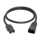 Tripp Lite P018-003 power cable Black 35.4" (0.9 m) C14 coupler C15 coupler
