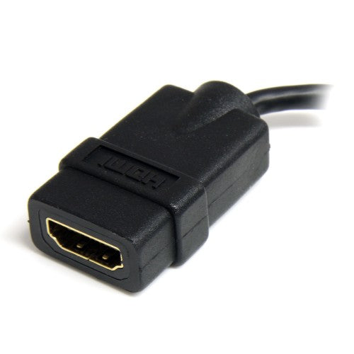 StarTech.com HDADFM5IN HDMI cable 5" (0.127 m) HDMI Type A (Standard) HDMI Type D (Micro) Black