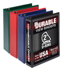 Samsill Durable ring binder A4 Black, Dark Blue, Green, Red