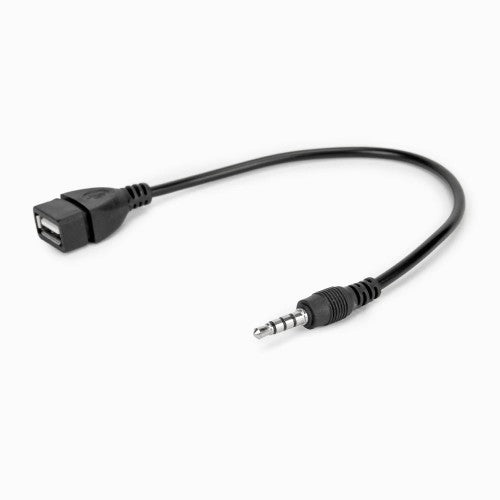 Rocstor Y10A297-B1 cable gender changer 3.5mm USB-A Black