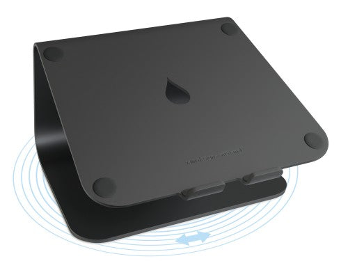 Rain Design mStand360 - drehbarer Aluminium Stand für MacBooks Notebooks bis 15 zoll Laptop stand Black 15"