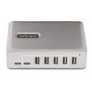 StarTech.com 10G5A2CS-USB-C-HUB interface hub USB 3.2 Gen 2 (3.1 Gen 2) Type-C 10000 Mbit/s Silver