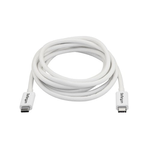 StarTech.com TBLT3MM2MW Thunderbolt cable 78.7" (2 m) 20 Gbit/s White