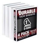 Samsill Durable ring binder A4 White