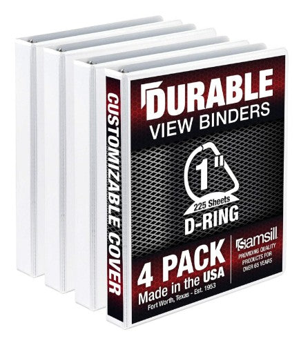 Samsill Durable ring binder A4 White