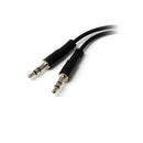 StarTech.com MUYHSFMM audio cable 5.12" (0.13 m) 3.5mm 2 x 3.5mm Black