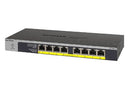 NETGEAR 8-PORT GIGABIT ETHERNET POE+ UNMANAGED SWITCH WITH 60W POE BUDGET (GS108 Gigabit Ethernet (10/100/1000) Power over Ethernet (PoE) 1U Black, Gray