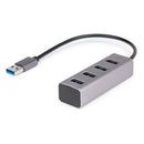 Rocstor Y10A270-A1 interface hub USB 3.2 Gen 1 (3.1 Gen 1) Type-A Aluminum, Gray