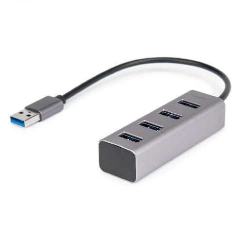 Rocstor Y10A270-A1 interface hub USB 3.2 Gen 1 (3.1 Gen 1) Type-A Aluminum, Gray