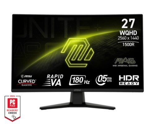 MSI MAG 274CQF computer monitor 27" 2560 x 1440 pixels Wide Quad HD Black