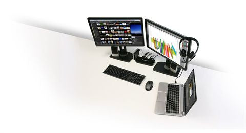 iogear GUD300 laptop dock/port replicator Docking Black