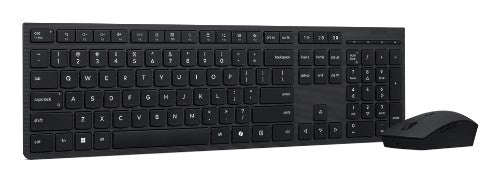 Lenovo 4X31R64316 keyboard Mouse included Office RF Wireless + Bluetooth QWERTY US English Gray