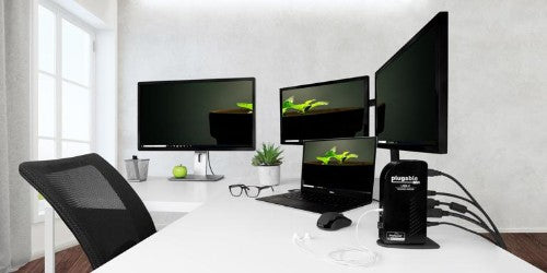 Plugable Technologies UD-ULTCDL laptop dock/port replicator Docking USB 3.2 Gen 1 (3.1 Gen 1) Type-C Black