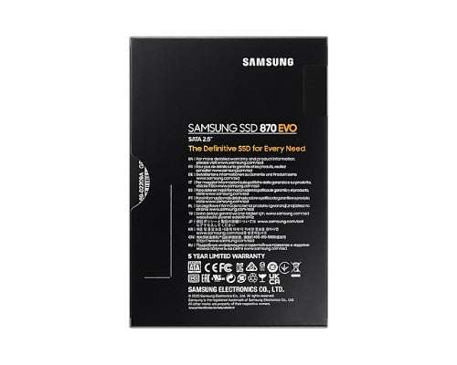 Samsung 870 EVO 2 TB 2.5" Serial ATA III V-NAND MLC