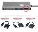 Siig JU-DK0F11-S1 laptop dock/port replicator USB 3.2 Gen 1 (3.1 Gen 1) Type-C Black, Gray