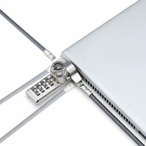 StarTech.com DUALKA10-LAPTOP-LOCK cable lock Black, Steel 78.7" (2 m)