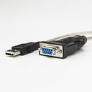 Rocstor Y10C700-B1 video cable adapter 70.9" (1.8 m) RS-232 USB Type-A Black